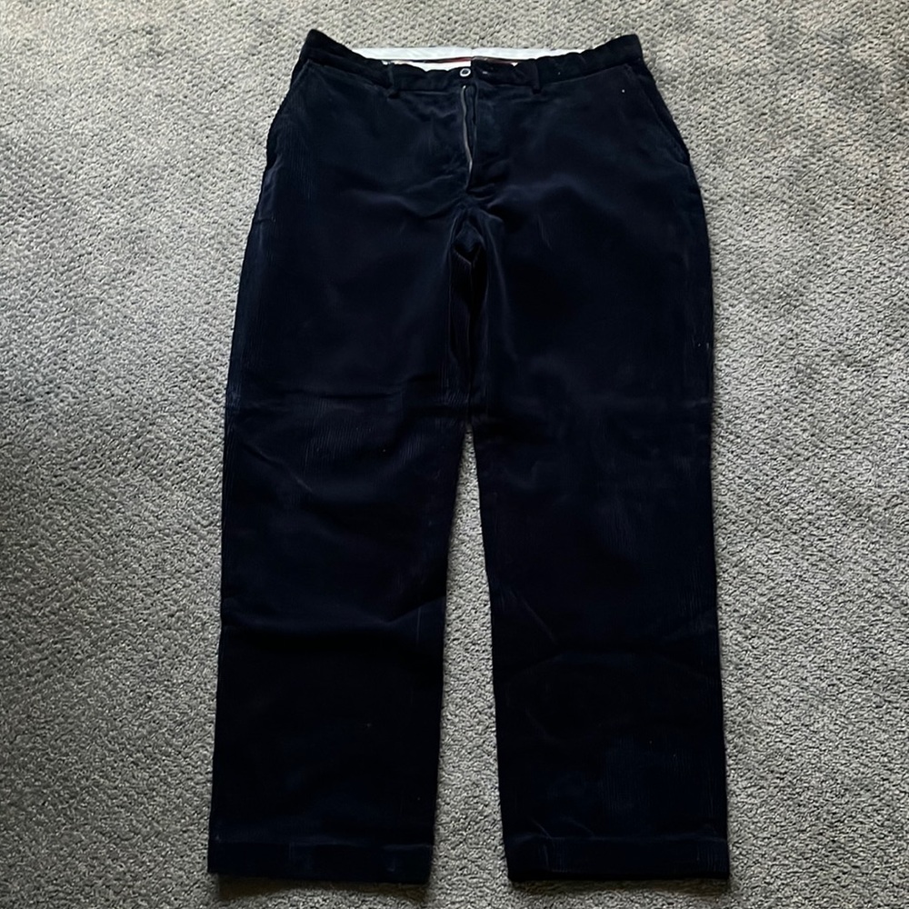 Polo, Ralph Lauren Navy Blue, Flat Front Corduroy 36x32